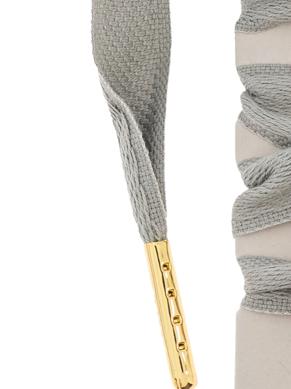 Golden Goose Schoenveters verfraaid met bedel Grijs