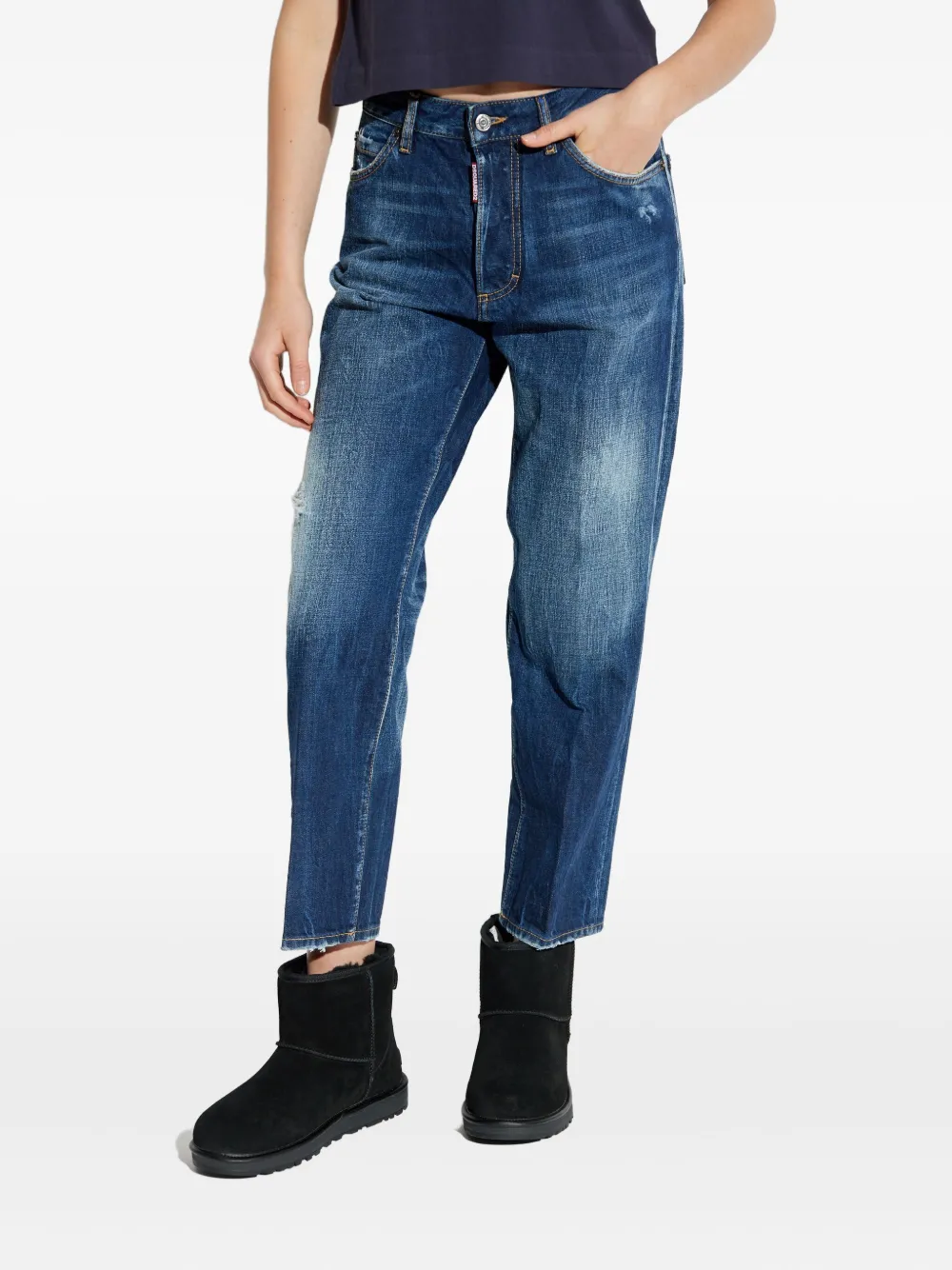 DSQUARED2 Gerafelde jeans Blauw