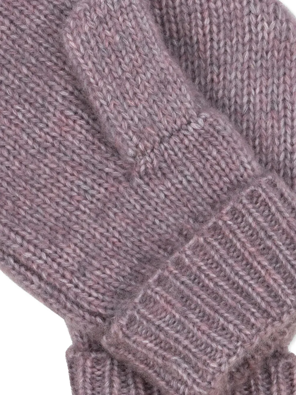 Konges Sløjd Geribbelde wanten Paars