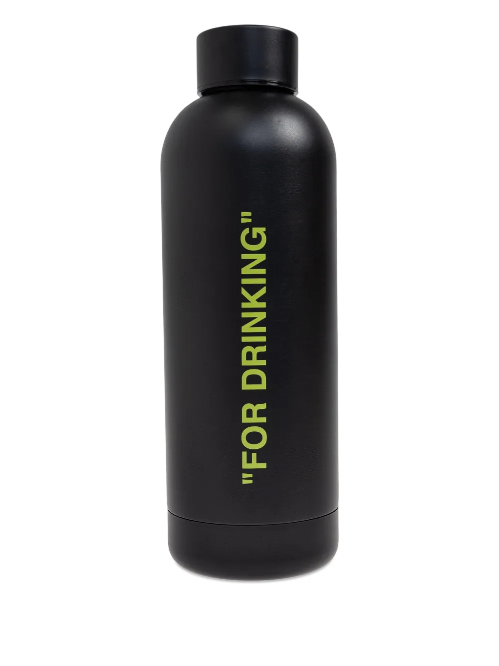 Off-white Logo-print Water Bottle (500ml) In Black