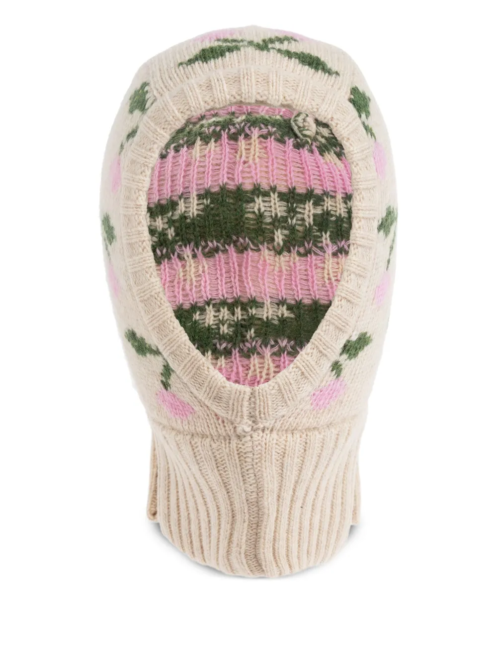 Konges Sløjd cherry-print balaclava | Neutrals | Image 1