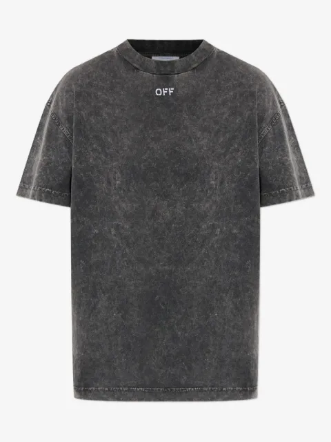 Off-White playera con motivo Check Flan Arrow