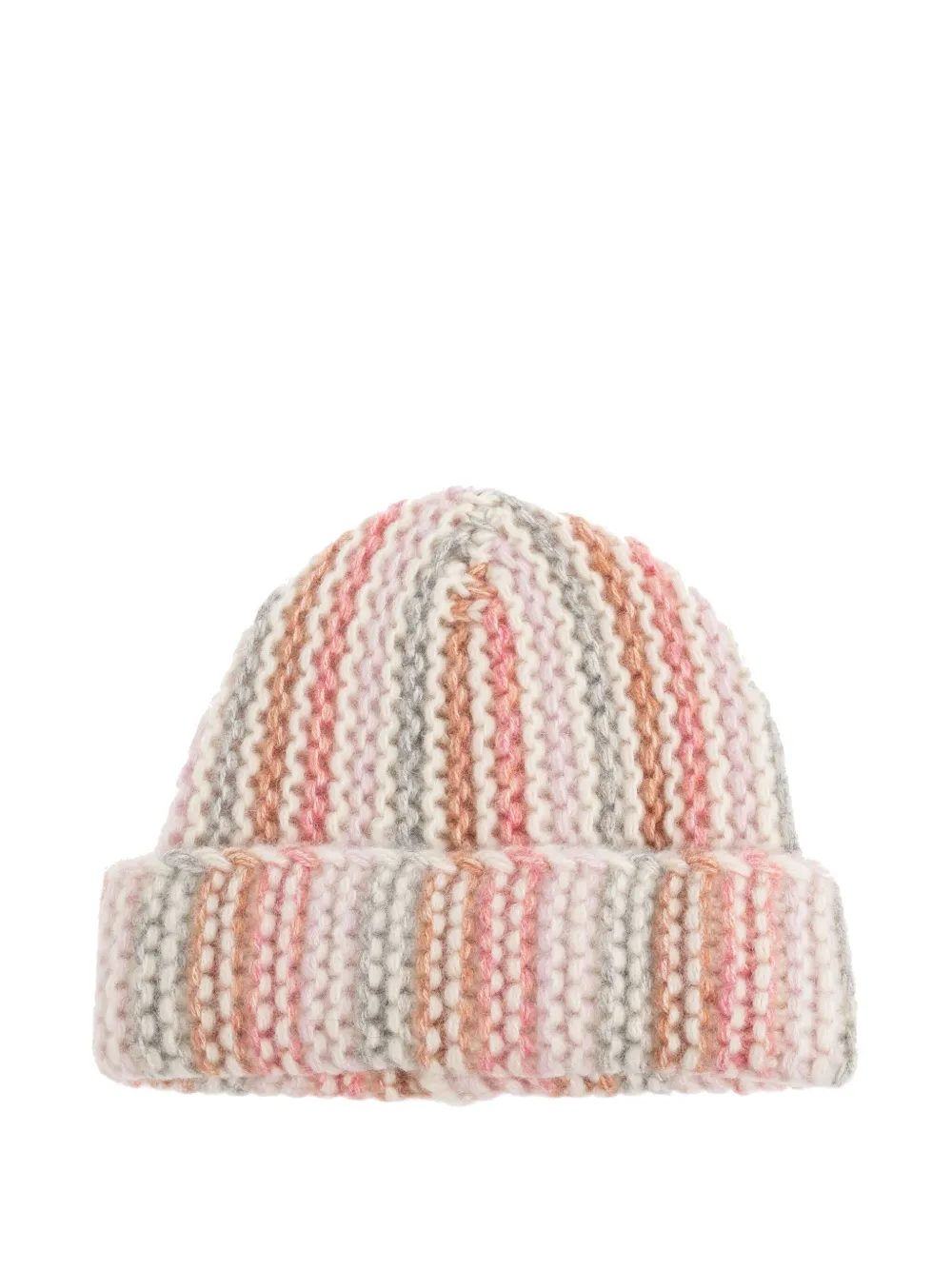 Konges Sløjd striped knitted beanie - Roze