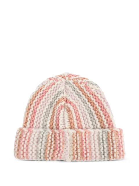 Konges Sløjd striped knitted beanie 
