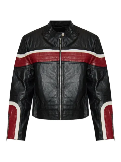 Gestuz rose-embossed zip jacket