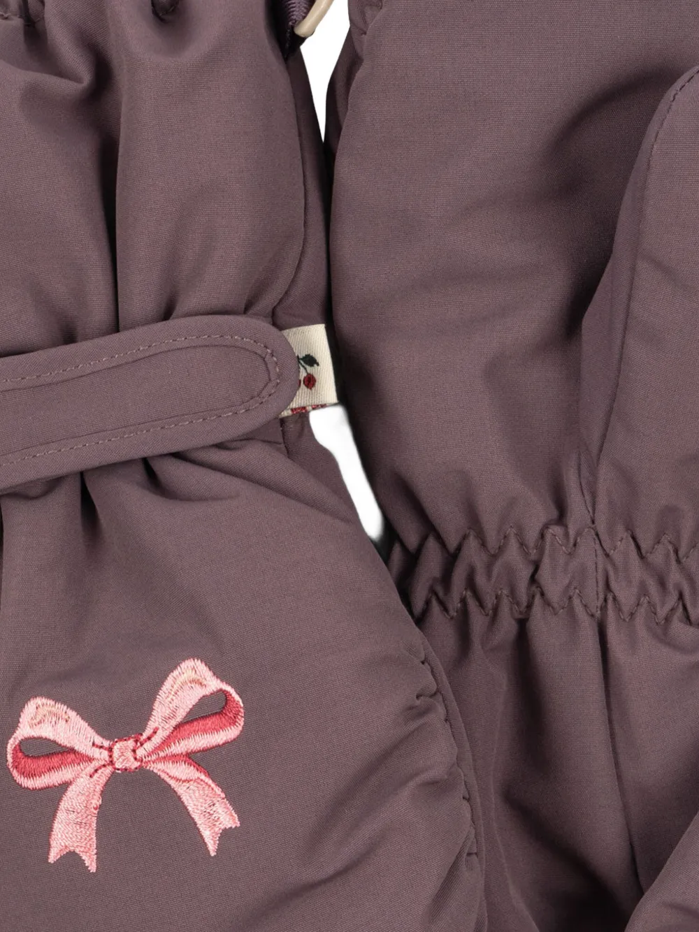 Konges Sløjd Nohr wanten met strikband Paars