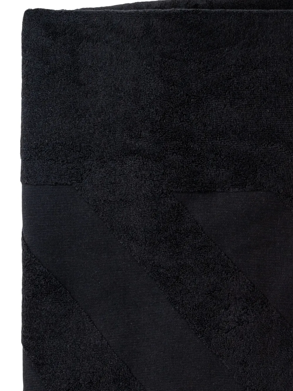 Off-White Strandlaken met diagonale streep Zwart