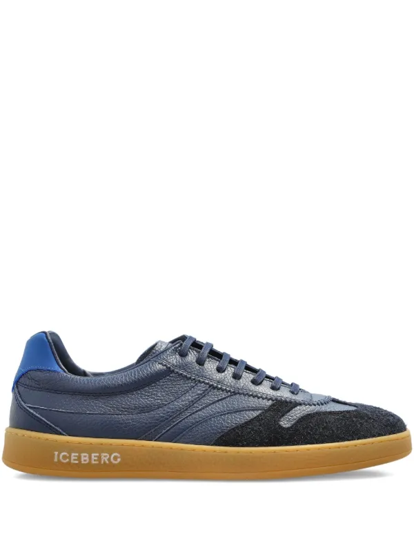 Chaussure Iceberg Sneakers Homme Iceberg Baskets Texturées Bleu