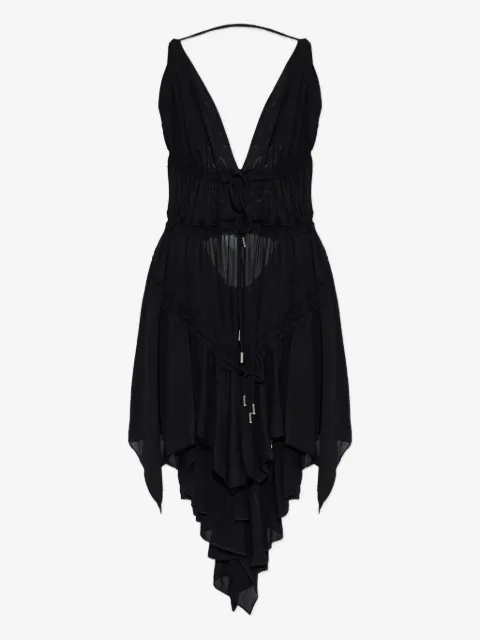 DSQUARED2 lace-up ruffled dress