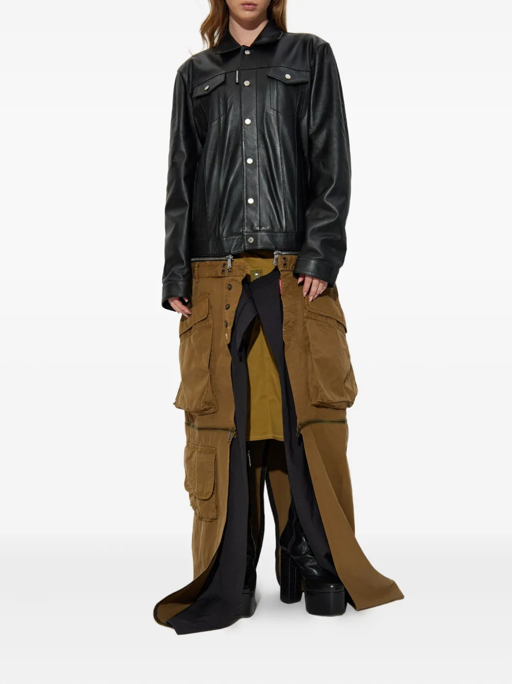 DSQUARED2 x Better buttoned coat | Leather Coats | Image 2