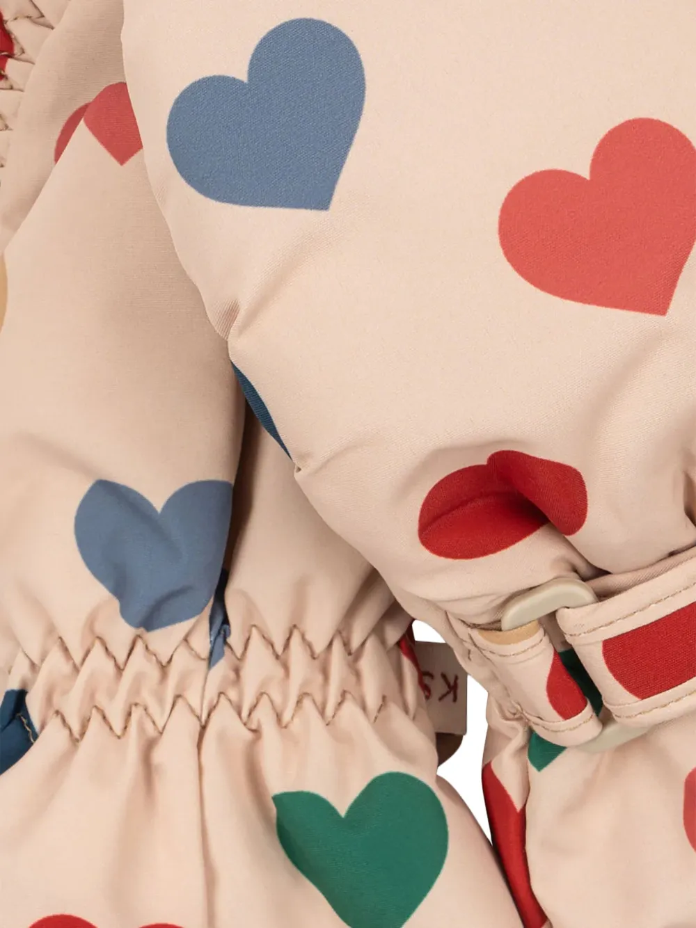 Konges Sløjd Nohr wanten met hartprint Roze