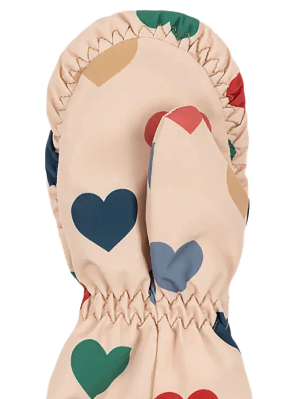 Konges Sløjd Nohr wanten met hartprint Roze