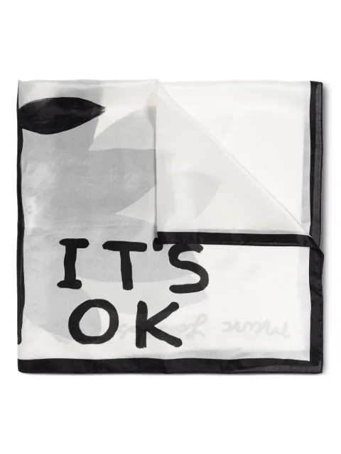 Marc Jacobs x David Shrigley It's Okay scarf