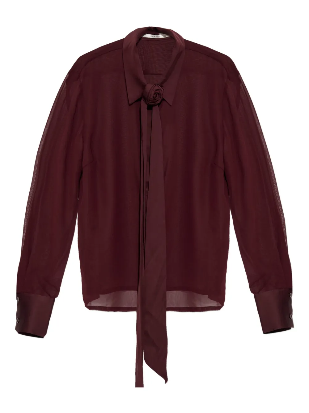 Gestuz floral-appliqué blouse | Red | Image 1