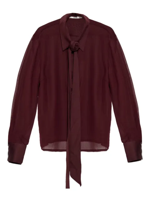Gestuz floral-appliqué blouse