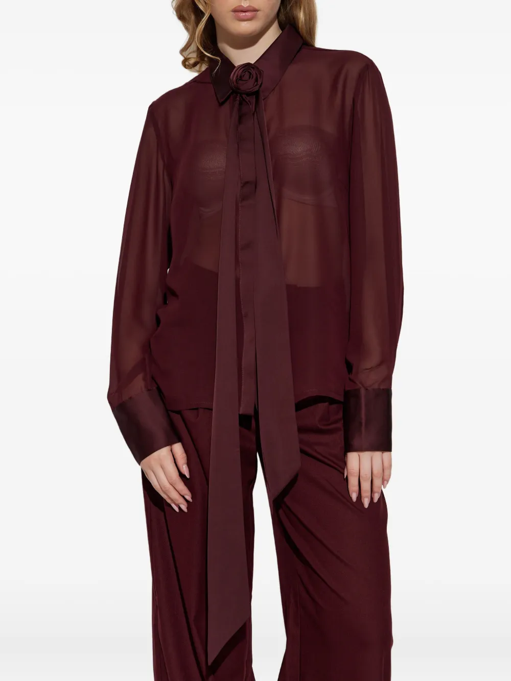 Gestuz Shirt met ruches Rood