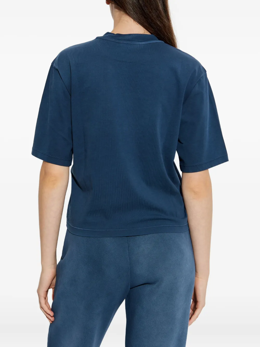 Off-White T-shirt met logoprint Blauw