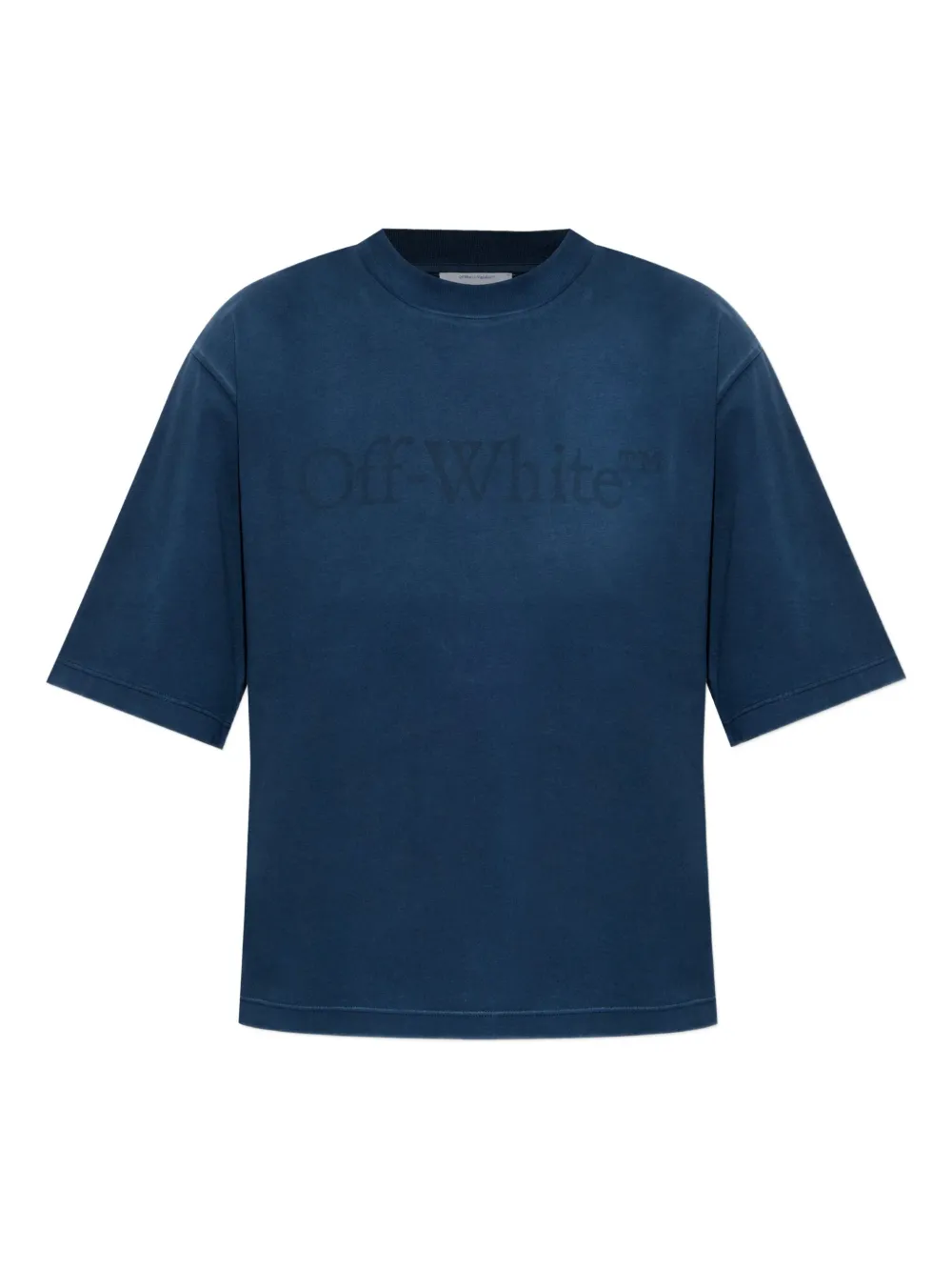 Off-White logo-print T-shirt - Blu