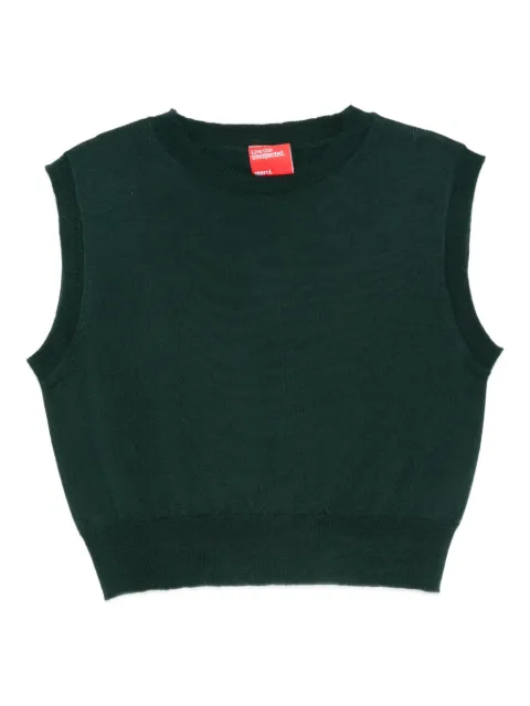 Merci round-neck sleeveless top