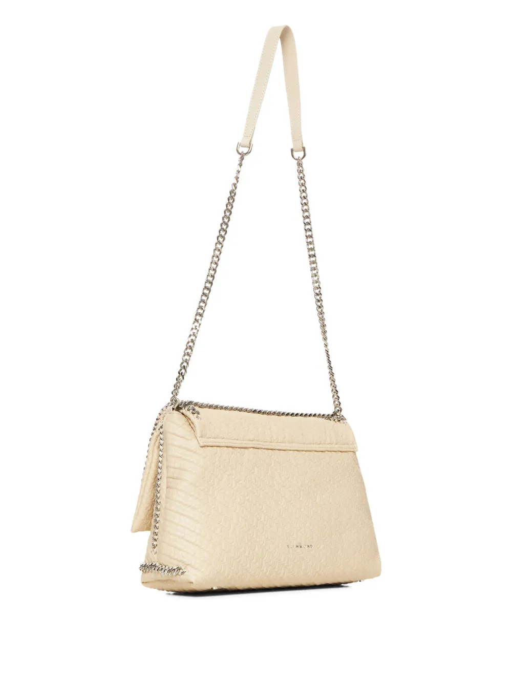 John Richmond Schoudertas met kettingdetail Beige