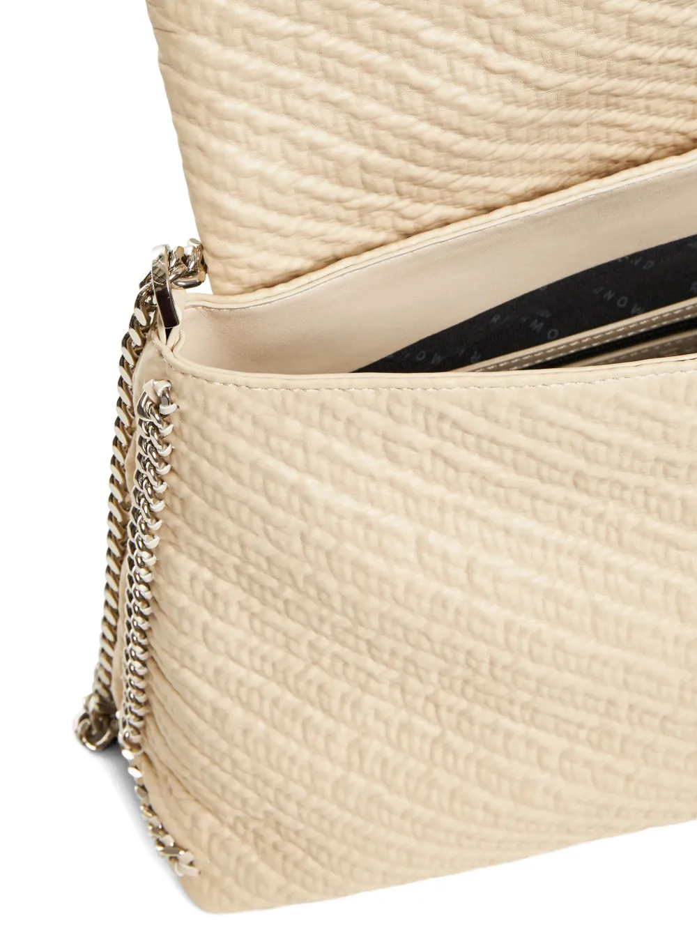 John Richmond Schoudertas met kettingdetail Beige