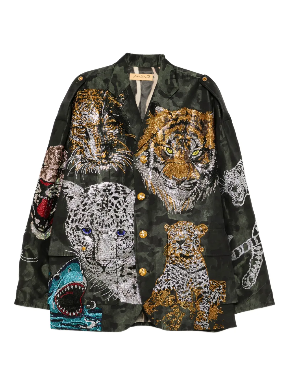 PENULTIMATE crystal-embellished jacket | Green | Image 1