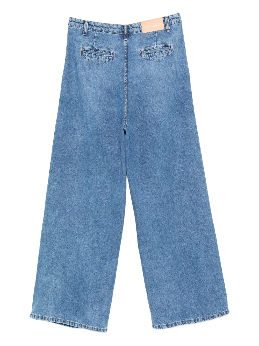Merci Pleated Jeans In Blue