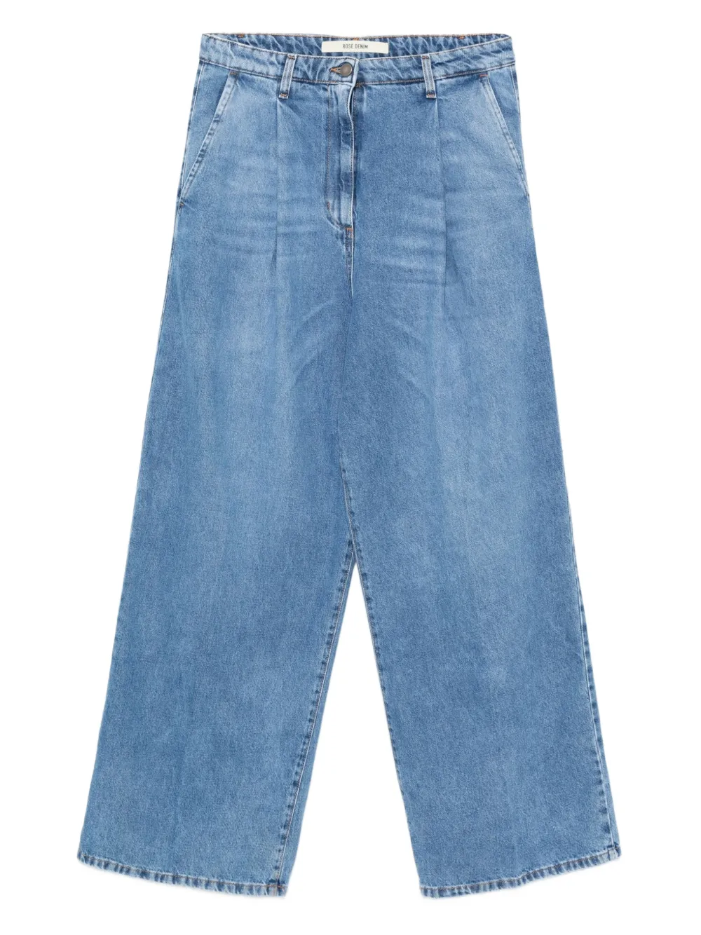 Merci pleated jeans - ブルー Merci pleated jeans - ブルー