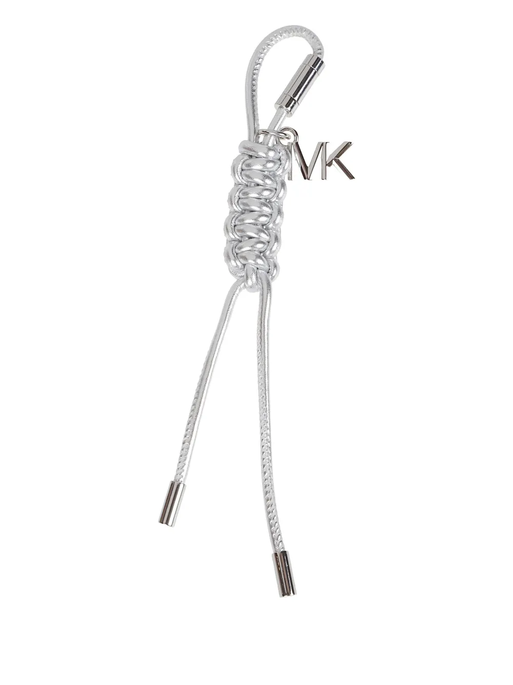 Michael Kors Knotted Charm Keyring In Metallic