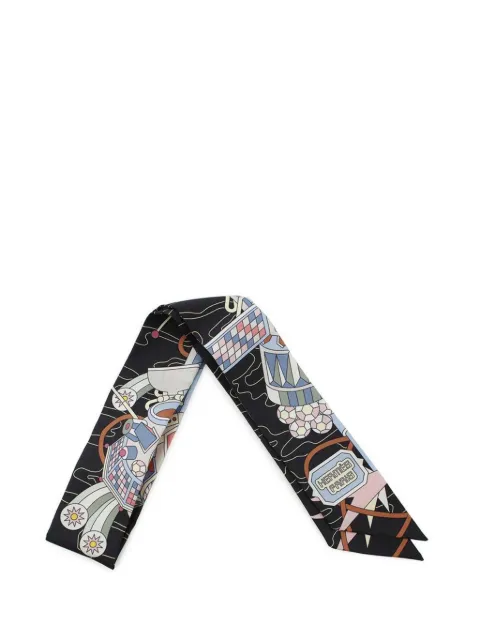 Hermès Pre-Owned 2019-2025 Odyssey Silk Twilly Scarf scarves
