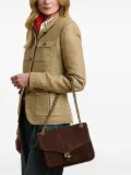 Lauren Ralph Lauren chain-strap suede shoulder bag - Brown
