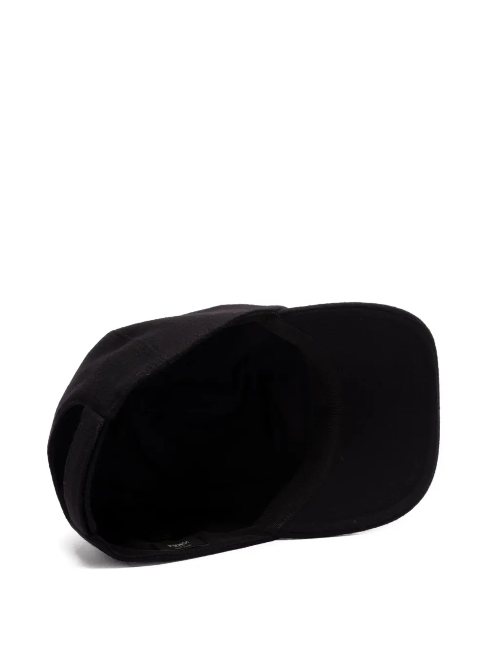 Fendi Logo-embroidered Cap In Black