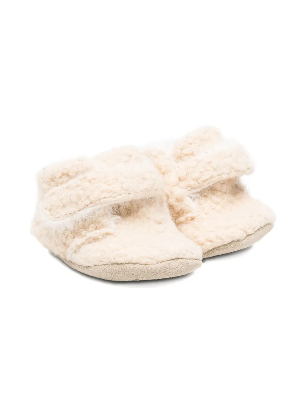 Douuod Kids wool teddy-texture pre-walkers - ニュートラル Douuod Kids wool teddy-texture pre-walkers - ニュートラル