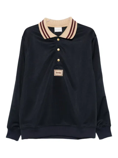 Drôle De Monsieur logo-patch polo shirt