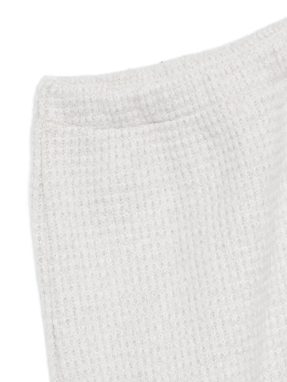 Teddy & Minou Waffle-knit Trousers (set Of Two) In Gray