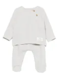 TEDDY & MINOU waffle-knit trousers (set of two) - Grey