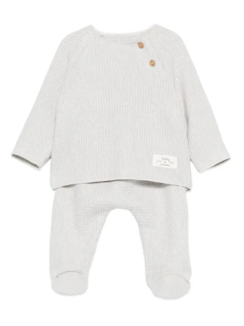 TEDDY & MINOU waffle-knit trousers (set of two)