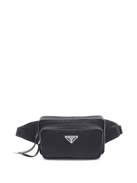 Prada Pre-Owned Saffiano Trimmed Re Nylon 腰包（2013-2025年典藏款）