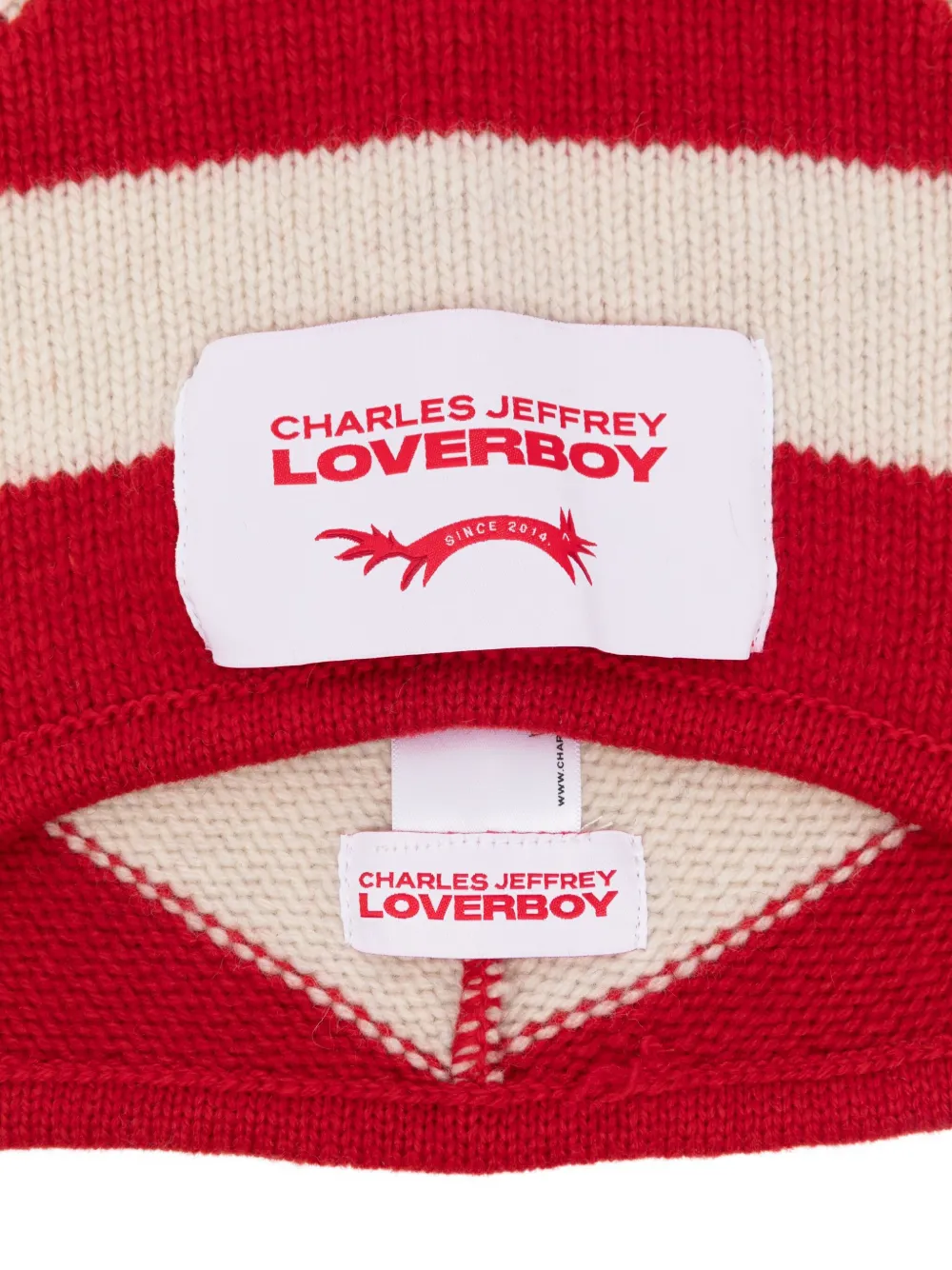 Charles Jeffrey Loverboy Spike Beanie In Red