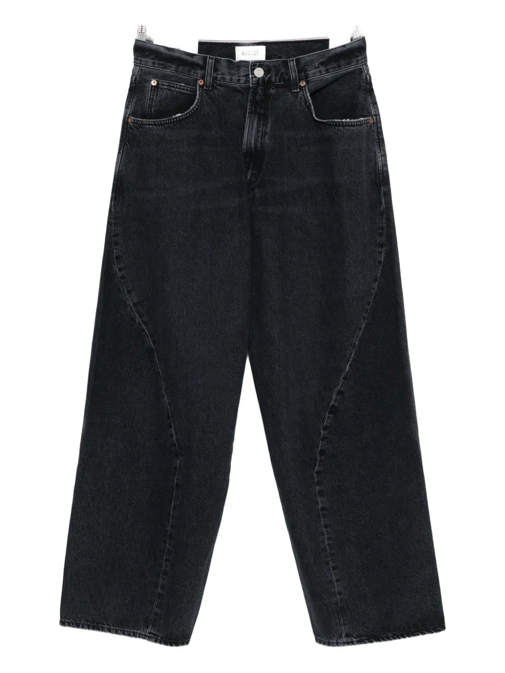 AGOLDE panelled jeans - Nero