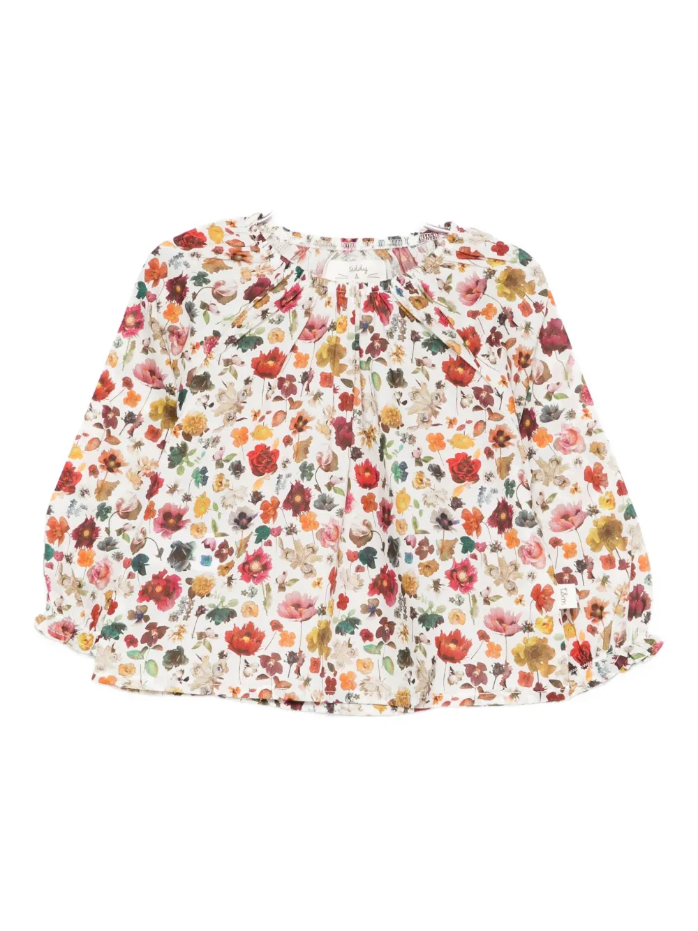 Teddy & Minou Floral-print Blouse In Multi