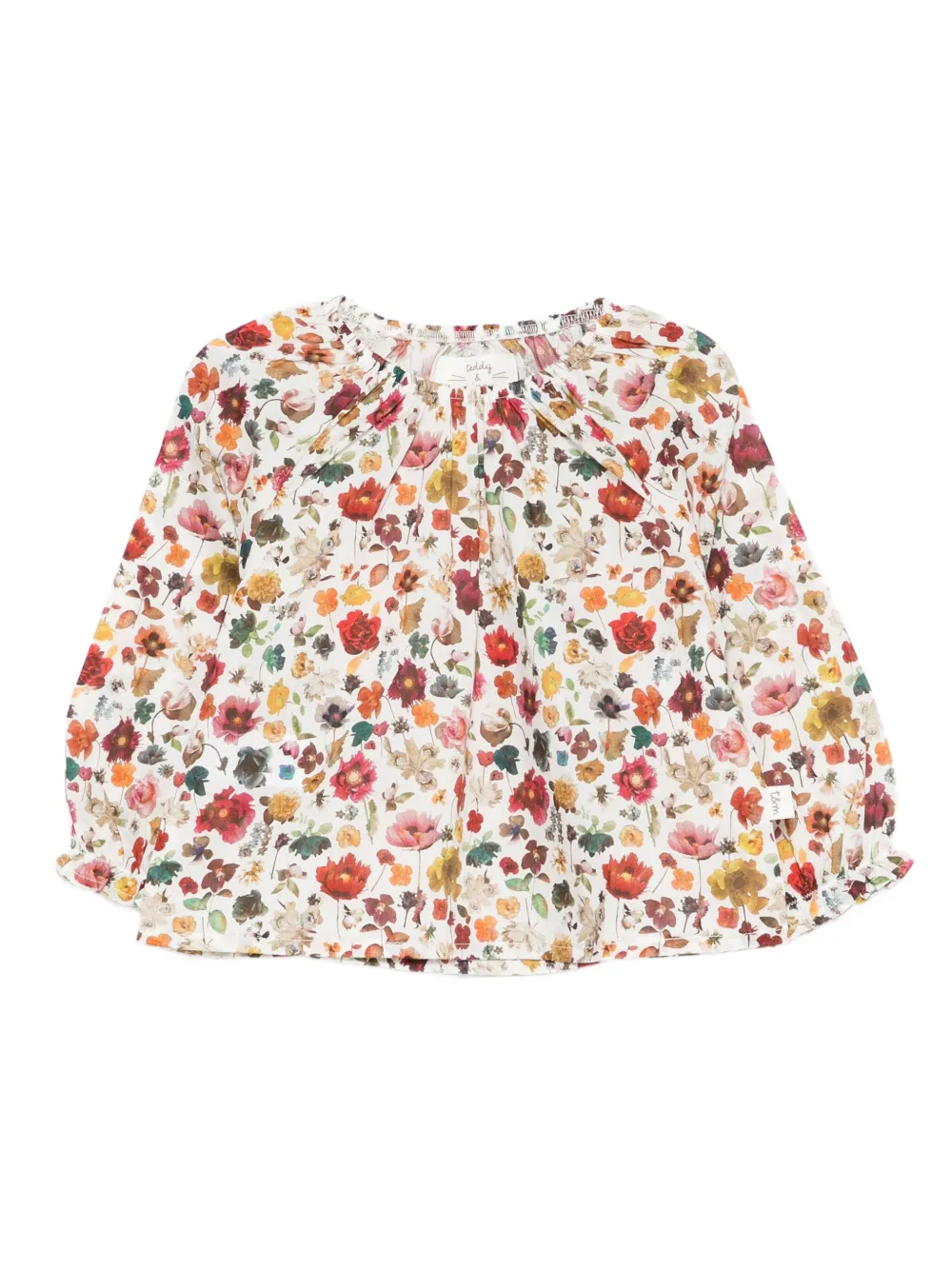 TEDDY & MINOU blouse à fleurs imprimées | blanc | Image 1