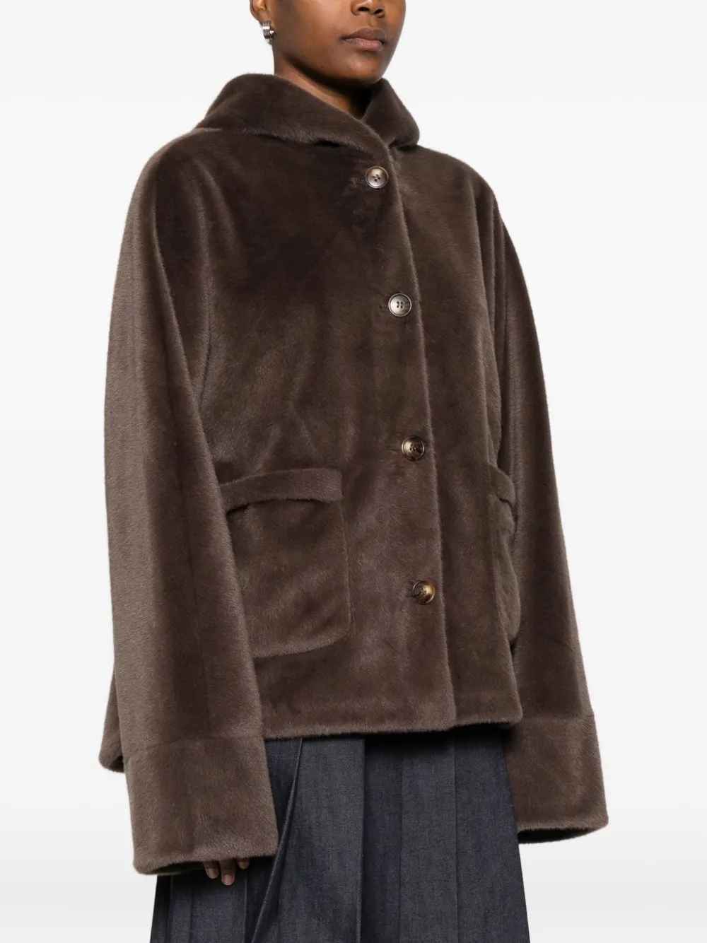 Studio Ar Rylee Coat In Brown