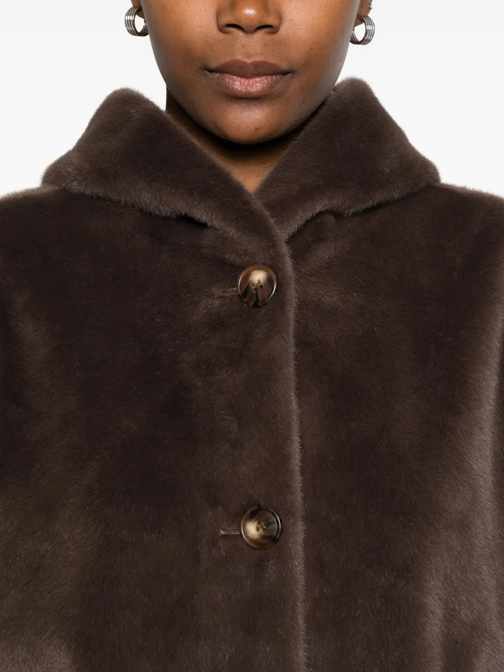 Studio Ar Rylee Coat In Brown
