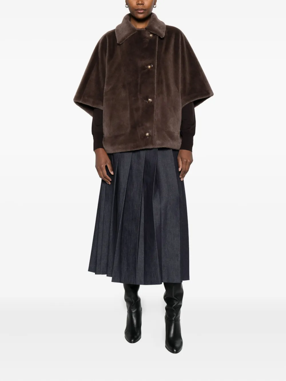 Studio Ar Avy Coat In Brown