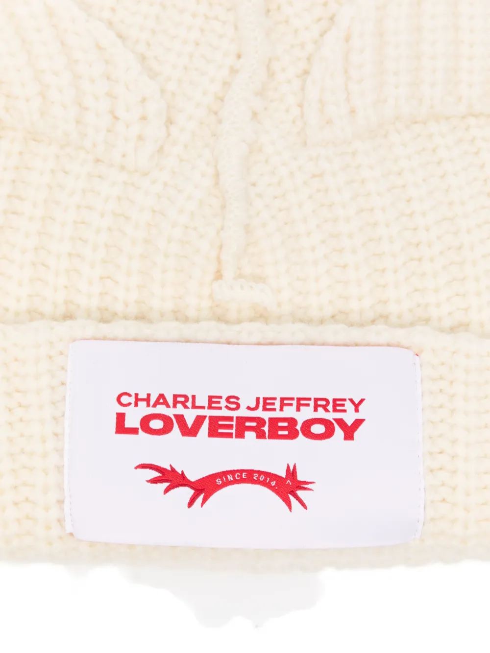 Charles Jeffrey Loverboy Ears Beanie In White