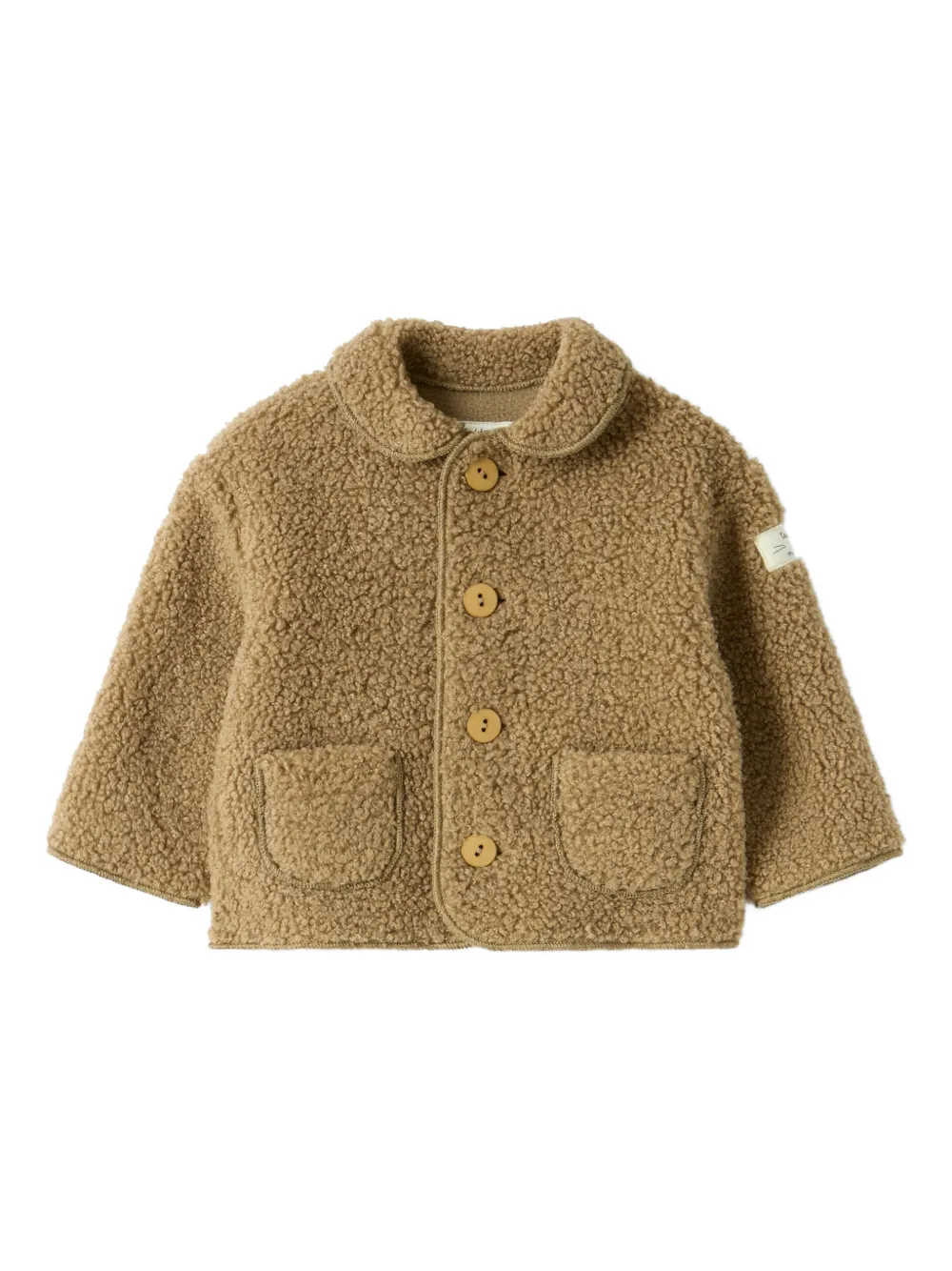 TEDDY & MINOU front-pockets collared coat - ブラウン