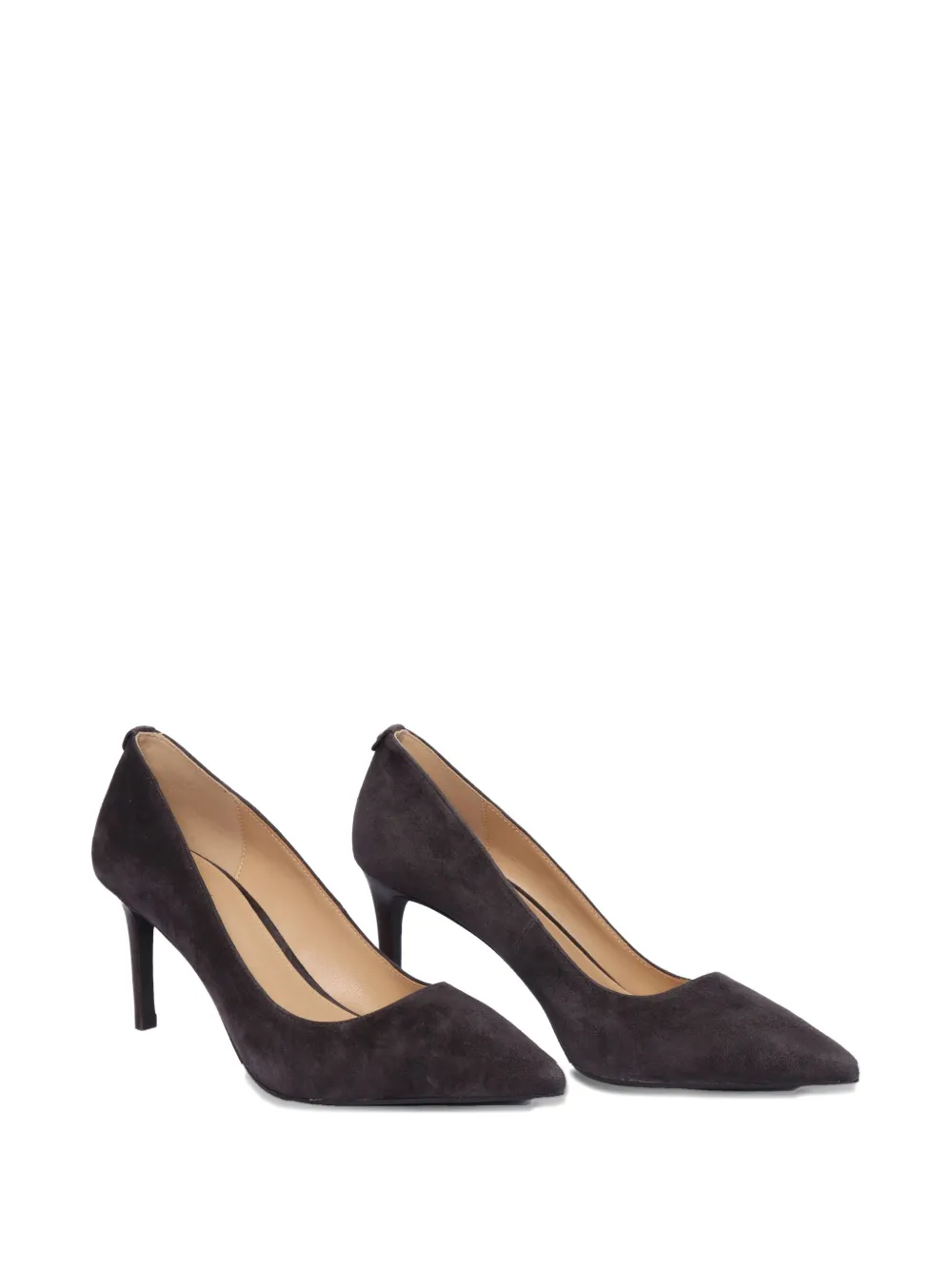Michael Kors Kids 80mm Alina Flex suede pumps Brown