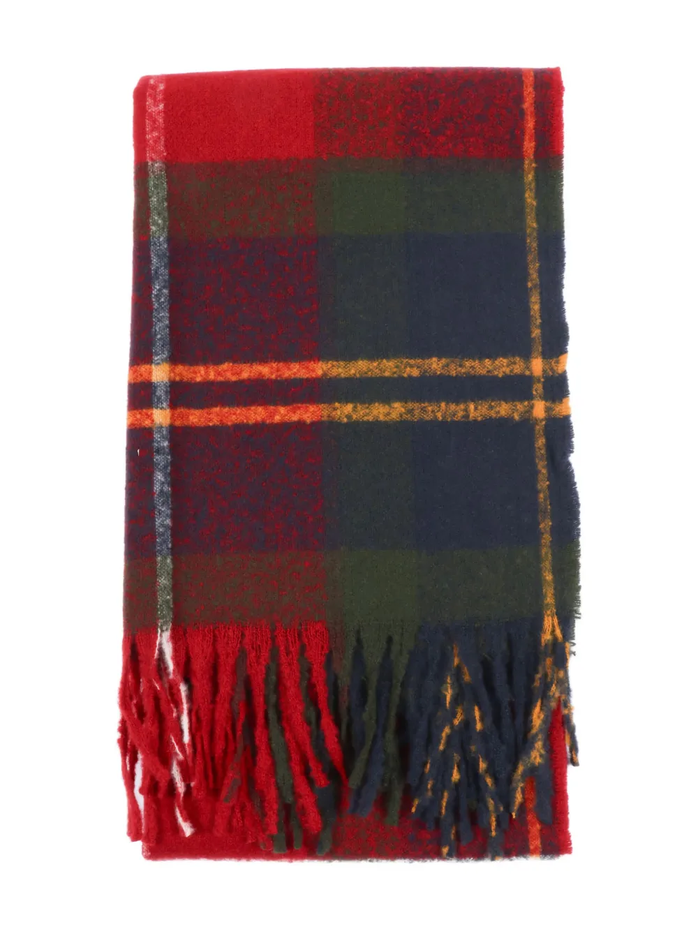 Barbour Deanna Tartan-fringed Scarf In Multi