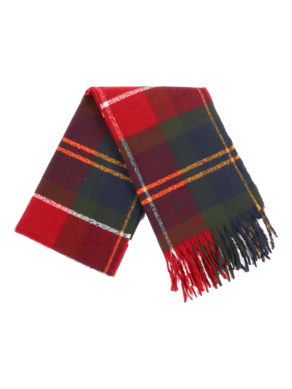 Barbour Deanna Tartan-fringed Scarf In Multi
